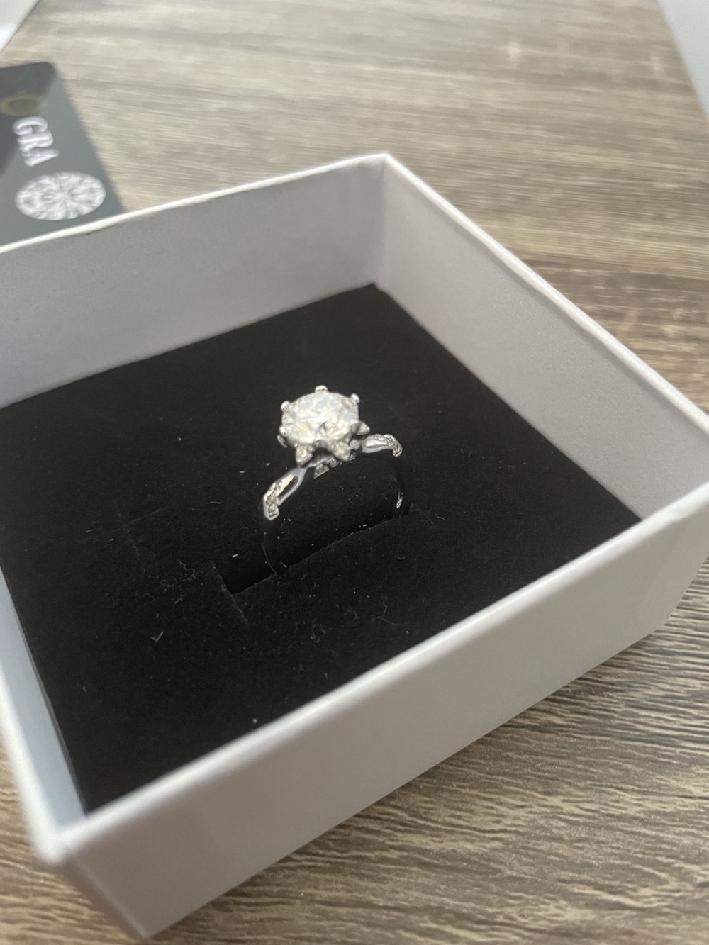 2 CT Moissanite Ring – 925 Sterling Silver